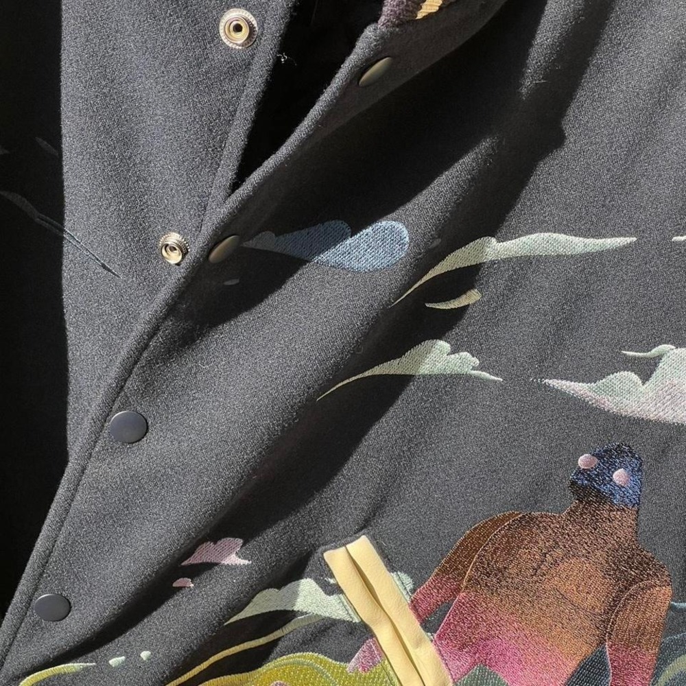 Derschutze x @uhezzy embroidered college varsity jacket - Picture 7 of 8